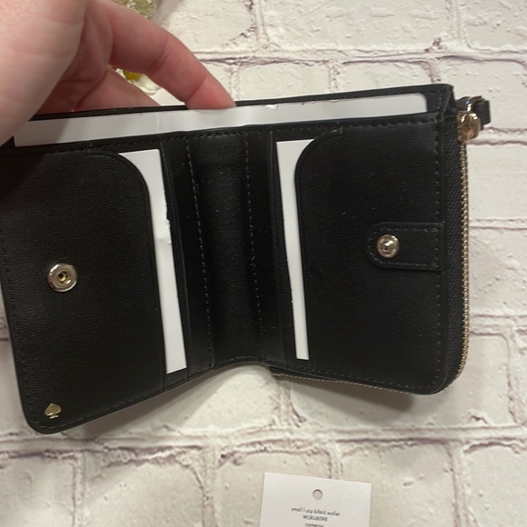 NWT Kate Spade Black Cameron Small Bifold Wallet - Picture 3 of 6